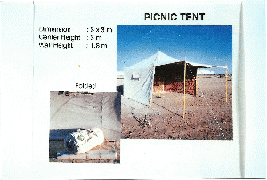 3 X 3 ( M ) Picnic tent